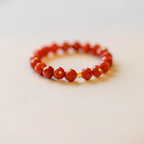 Buddha3bodhi Ultra-fine 2mm South Red Agate Ring