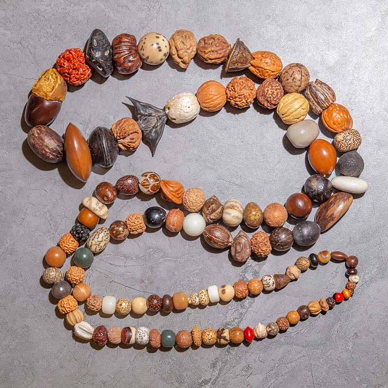 Fortune Jewel 108 Mala Beads Bodhi Seed Luck Wealth Bracelet Wrist Mala