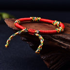 Fortune Jewel Tibetan Handmade Colorful King Kong Knot Lucky Protection Braid String Bracelet