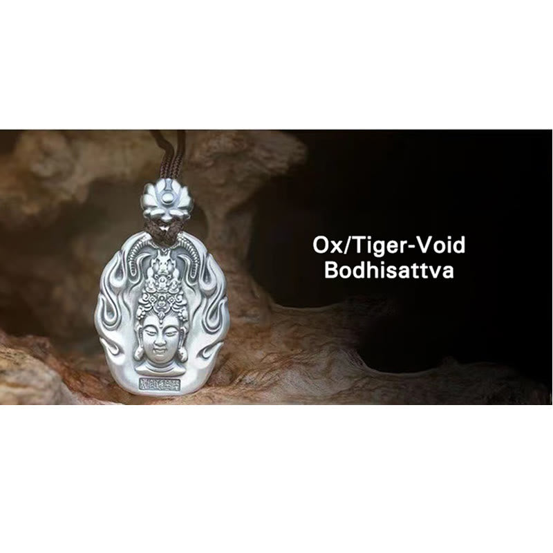 Fortune Jewel Chinese Zodiac Natal Buddha Om Mani Padme Hum Lotus Compassion Necklace Pendant Fortune Jewel