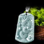 Fortune Jewel Year Of The Dragon Chinese Zodiac Dragon Travels The World Jade Strength Necklace Pendant