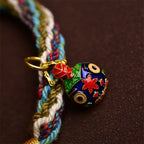 Fortune Jewel Handmade Gold Swallowing Beast Family Healing Reincarnation Knot Braid Bracelet