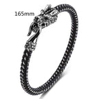 Fortune Jewel Dragon Titanium Steel Protection Luck Bracelet Fortune Jewel
