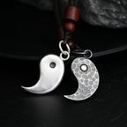 Fortune Jewel 990 Sterling Silver Yin Yang Balance Harmony Necklace Pendant Fortune Jewel