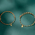 Fortune Jewel Auspicious Fu Character Peace And Joy Luck Handmade Multicolored Child Adult Bracelet
