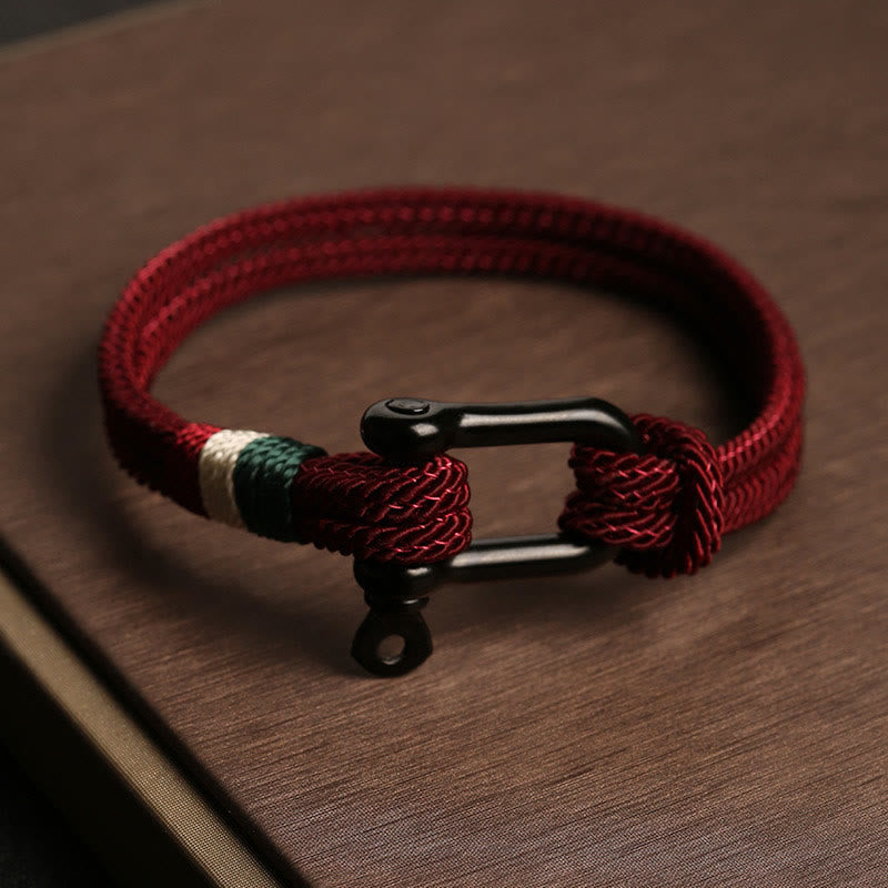 Fortune Jewel Simple Design Luck Stainless Steel Buckle Bracelet
