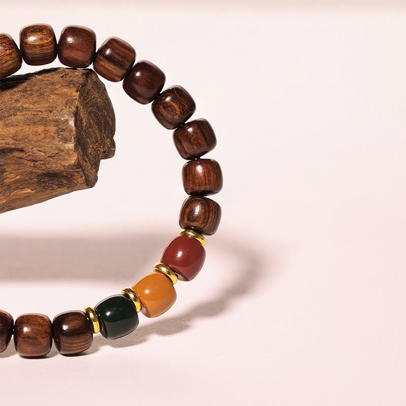 Fortune Jewel Ebony Wood Rosewood Peace Balance Bracelet