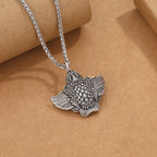 Fortune Jewel Tibet Garuda Bird Copper Protection Necklace Pendant