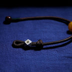 Fortune Jewel 925 Sterling Silver Chinese Zodiac Natal Buddha Natural Amber Clear Anxiety Bracelet