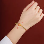 Fortune Jewel Year of the Dragon Handmade Colorful Dragon Carved Success Braided Bracelet