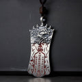 Fortune Jewel FengShui Bagua PiXiu Cinnabar Balance Necklace Pendant
