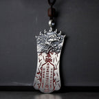 Fortune Jewel FengShui Bagua PiXiu Cinnabar Balance Necklace Pendant