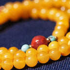 Fortune Jewel Amber Healing Balance Necklace Flower Charm Bracelet