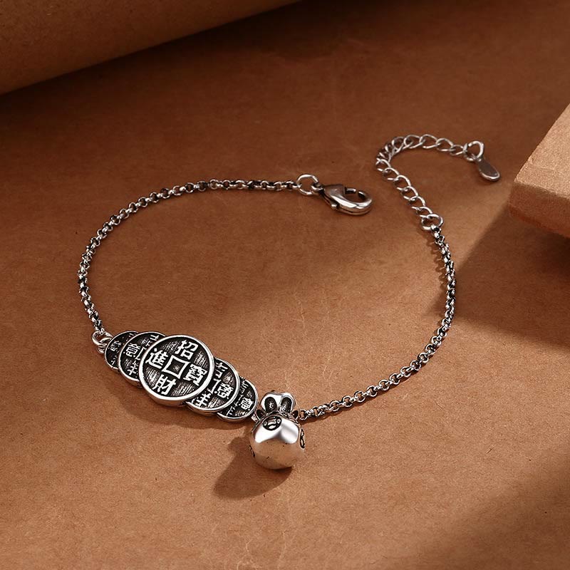 Fortune Jewel Copper Coin Money Bag Wealth Bracelet