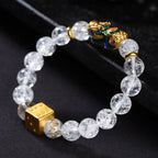 Buddha3bodhi Color-Changing Pixiu White Crystal Dice Wealth Bracelet