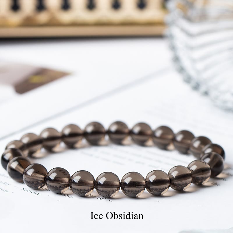 Fortune Jewel Natural Stone Quartz Healing Beads Bracelet