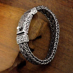 Fortune Jewel Retro Vine Totem Pattern Braided Healing Chain Bracelet