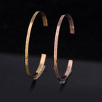Fortune Jewel Six True Words Engraving Titanium Steel Blessing Protection Bracelet