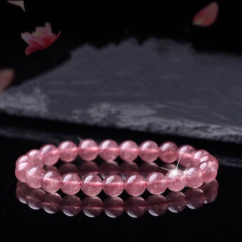 Fortune Jewel Natural Rose Quartz Love Caring Bracelet