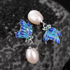 Fortune Jewel 925 Sterling Silver Pearl Butterfly Healing Necklace Pendant Earrings Ring