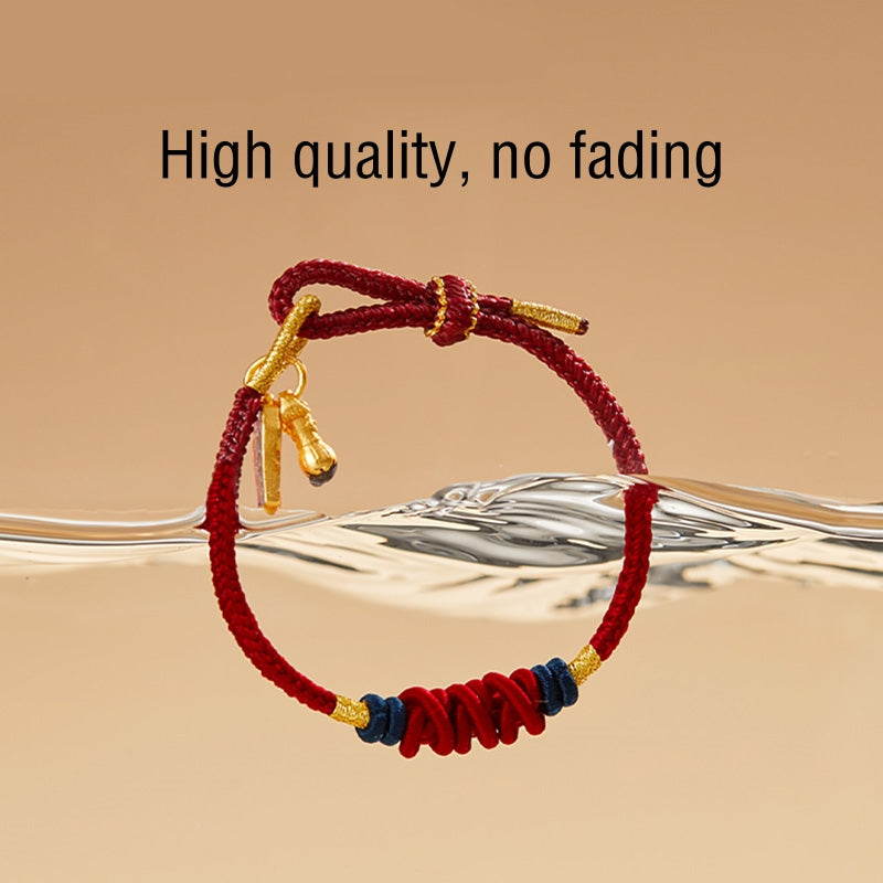 Fortune Jewel 925 Sterling Silver Koi Fish Charm Wealth Success Braided Bracelet