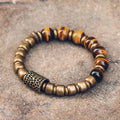 Fortune Jewel Tiger Eye Stone Copper Protection Bracelet