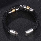 Fortune Jewel Layered Leather Weave Fortune Bracelet