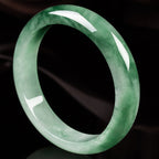 Fortune Jewel Natural Jade Fortune Blessing Bangle Bracelet