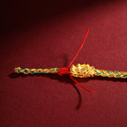 Fortune Jewel Year of the Dragon Handmade Colorful Dragon Carved Success Braided Bracelet