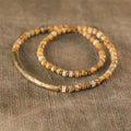 Fortune Jewel Sodalite Picture Jasper Green Point Stone Harmony Wisdom Bracelet