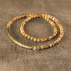Fortune Jewel Sodalite Picture Jasper Green Point Stone Harmony Wisdom Bracelet