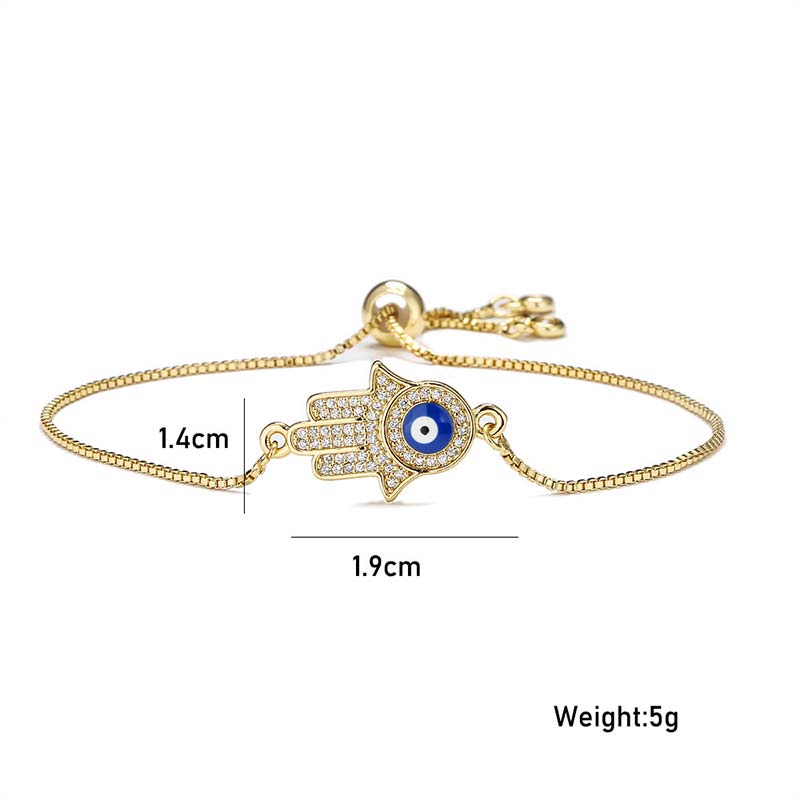 Fortune Jewel Evil Eye Protection Courage Bracelet