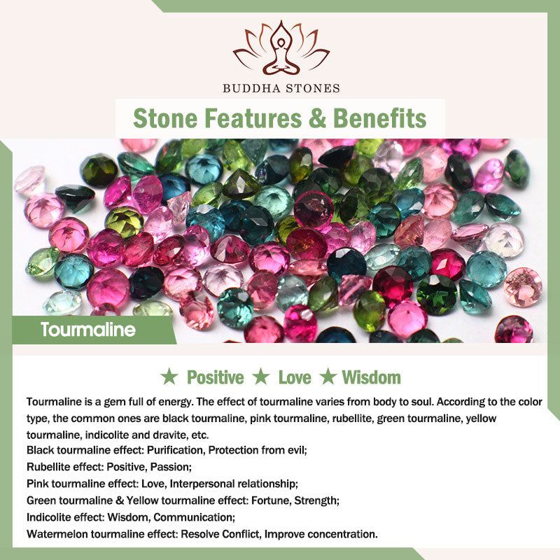 Fortune Jewel Colorful Tourmaline Butterfly Wisdom Triple Wrap Bracelet