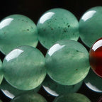 Fortune Jewel 108 Beads Green Aventurine Red Agate Luck Mala Bracelet