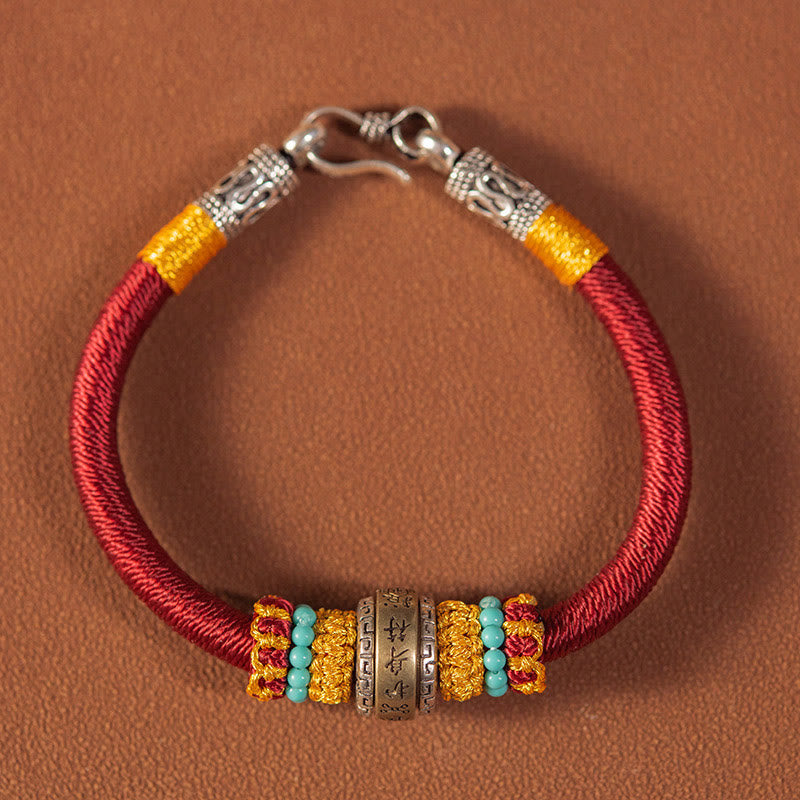 Fortune Jewel Handmade Tibetan Amulet King Kong Knot Luck Protection Braided Bracelet