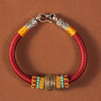 Fortune Jewel Handmade Tibetan Amulet King Kong Knot Luck Protection Braided Bracelet