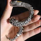 Buddha Stones Dragon Snake Handmade Amulet Protection Chain Bracelet Fortune Jewel