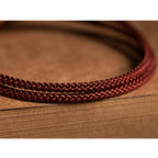 Fortune Jewel 925 Sterling Silver Handmade Chinese Zodiac Natal Buddha Cyan Bodhi Seed Protection Braided Red String Bracelet