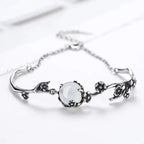Fortune Jewel "Sending Grace and Harmony"Plum Blossom Chalcedony Bracelet Includes Gift Message Card Fortune Jewel