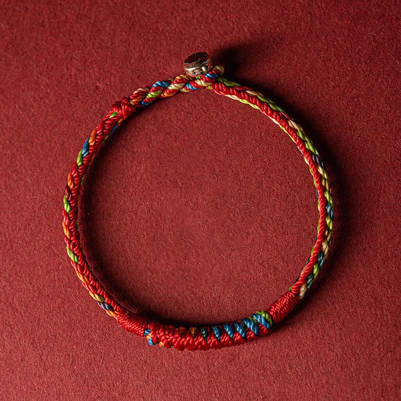 Fortune Jewel Handmade Five Color Thread Protection Bracelet
