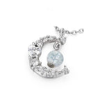 Fortune Jewel Strawberry Quartz Blue Crystal Love Healing Necklace