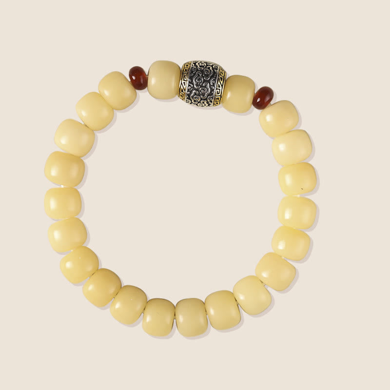 Fortune Jewel Bodhi Seed Auspicious Cloud Fu Character Bead Peace Bracelet