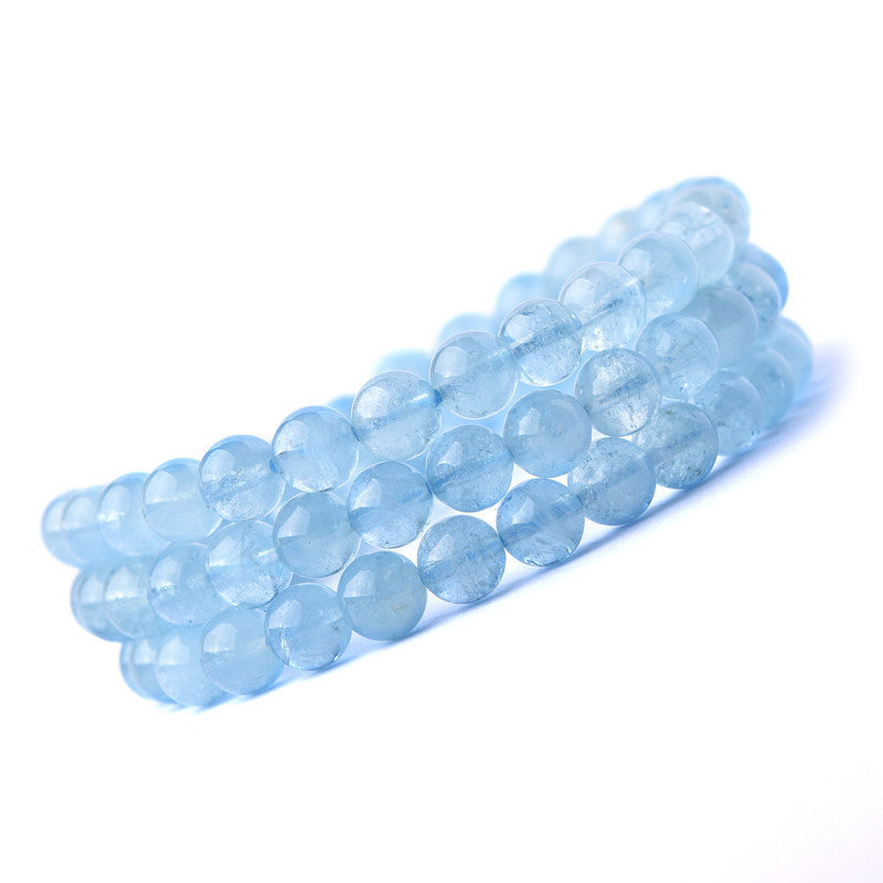 Fortune Jewel Natural Aquamarine Peace Healing Bracelet