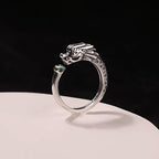 Fortune Jewel Vintage Dragon Design Success Strength Adjustable Ring