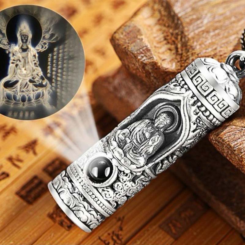 Fortune Jewel Chinese Zodiac Natal Buddha Projection Prosperity Necklace Pendant Fortune Jewel