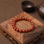 Fortune Jewel Tibet White Crystal Black Onyx Om Mani Padme Hum Meditation Bracelet