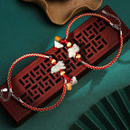 Fortune Jewel Chinese Zodiac Jade Prosperity Red String Bracelet Anklet - Fortune Jewel