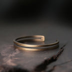 Fortune Jewel Rustic Copper Luck Viking Cuff Bracelet