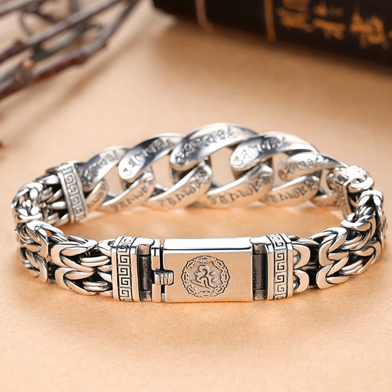 Fortune Jewel Om Mani Padme Hum Engraved Peace Purity Bracelet