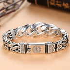 Fortune Jewel Om Mani Padme Hum Engraved Peace Purity Bracelet